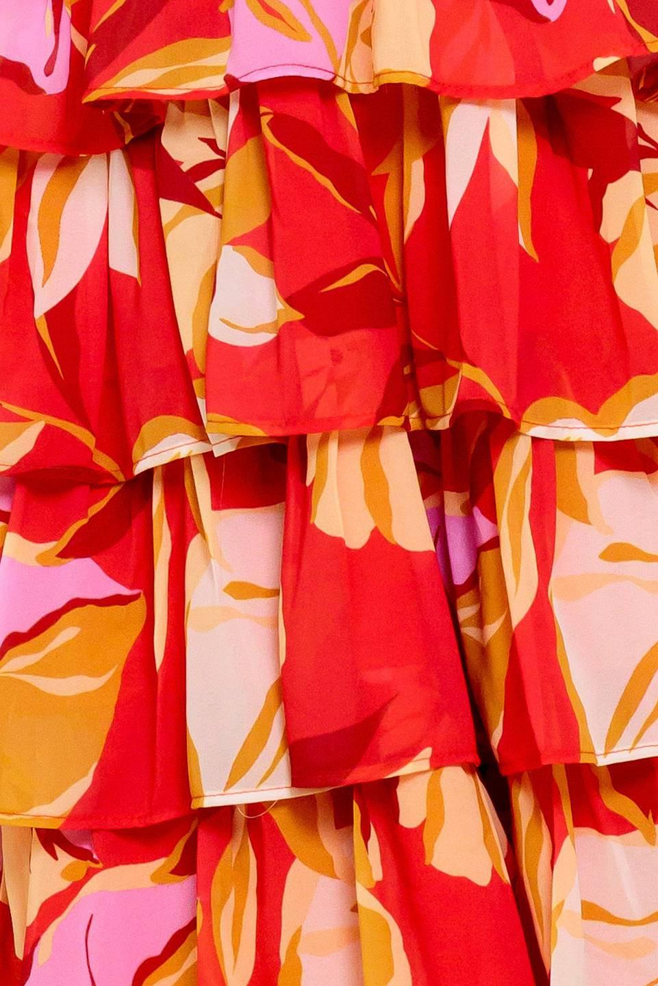 Delicate Dreams Woven Mni Dress in red, fabric swatch — Soul Flow Apparel