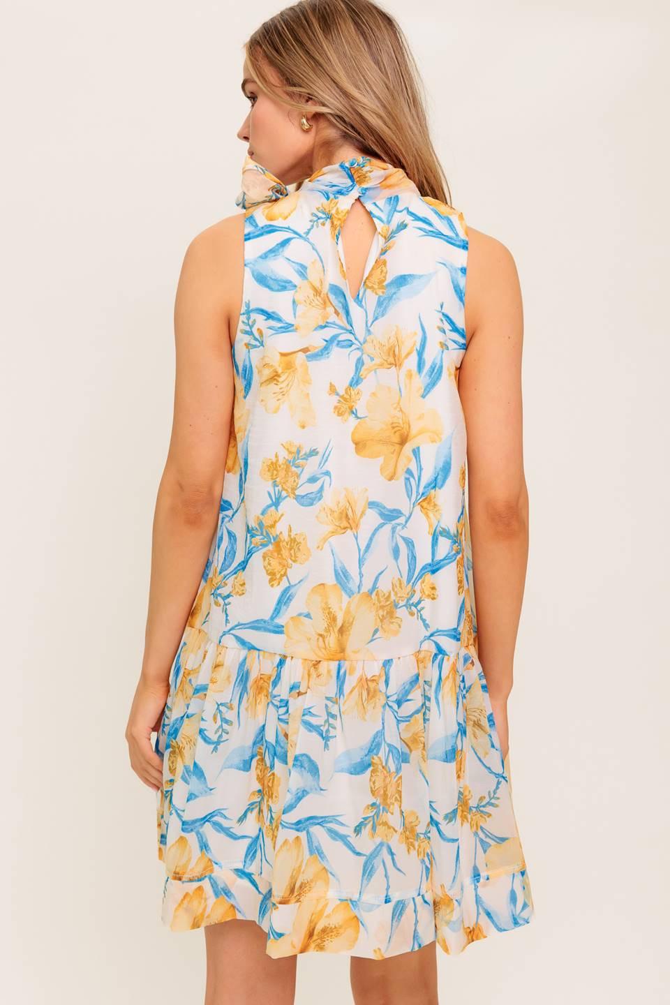 Summer Spell Ivory Woven Mini Dress, view 7 — Soul Flow Apparel