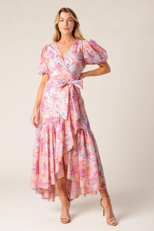 Bless Your Heart Coral Woven Mini Dress, view 1 — Soul Flow Apparel