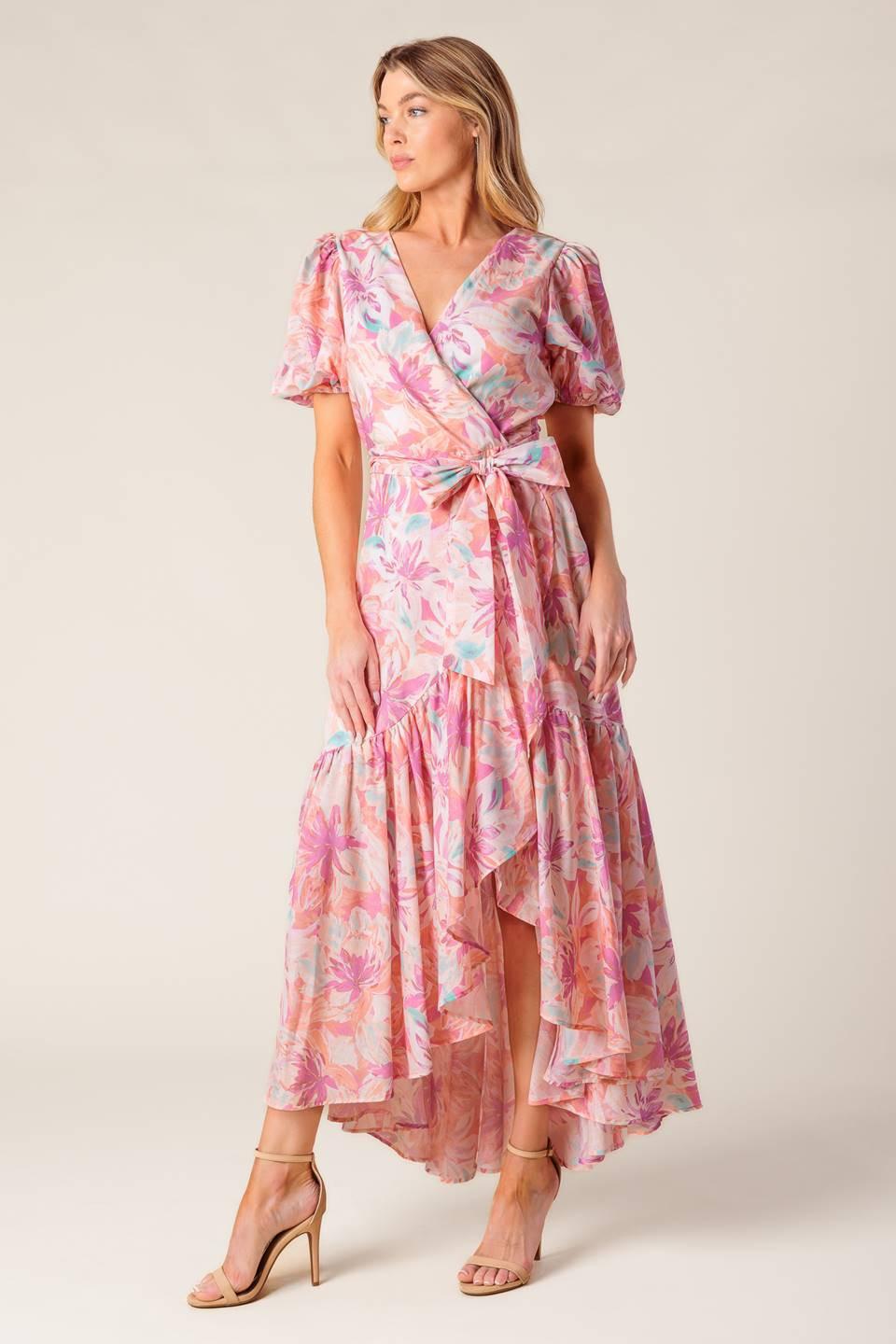 Bless Your Heart Coral Woven Mini Dress, view 2 — Soul Flow Apparel