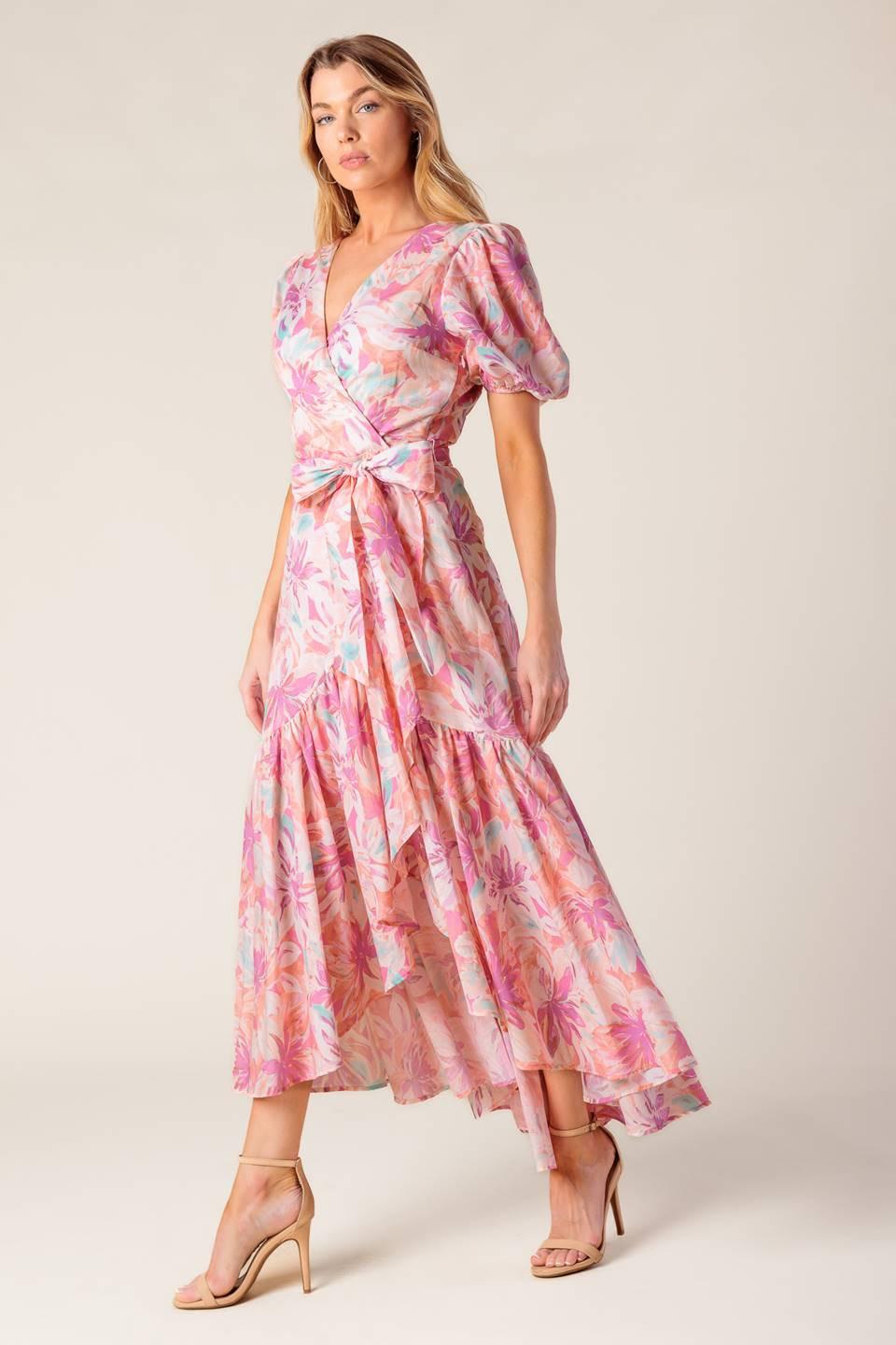 Bless Your Heart Coral Woven Mini Dress, view 4 — Soul Flow Apparel