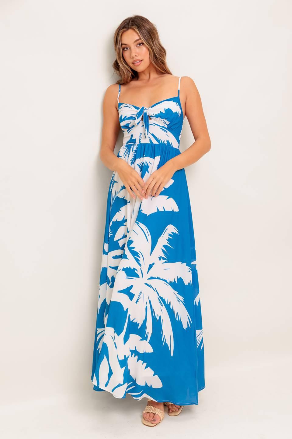 Slow Mornings Navy Woven Maxi Dress in white, view 7 — Soul Flow Apparel