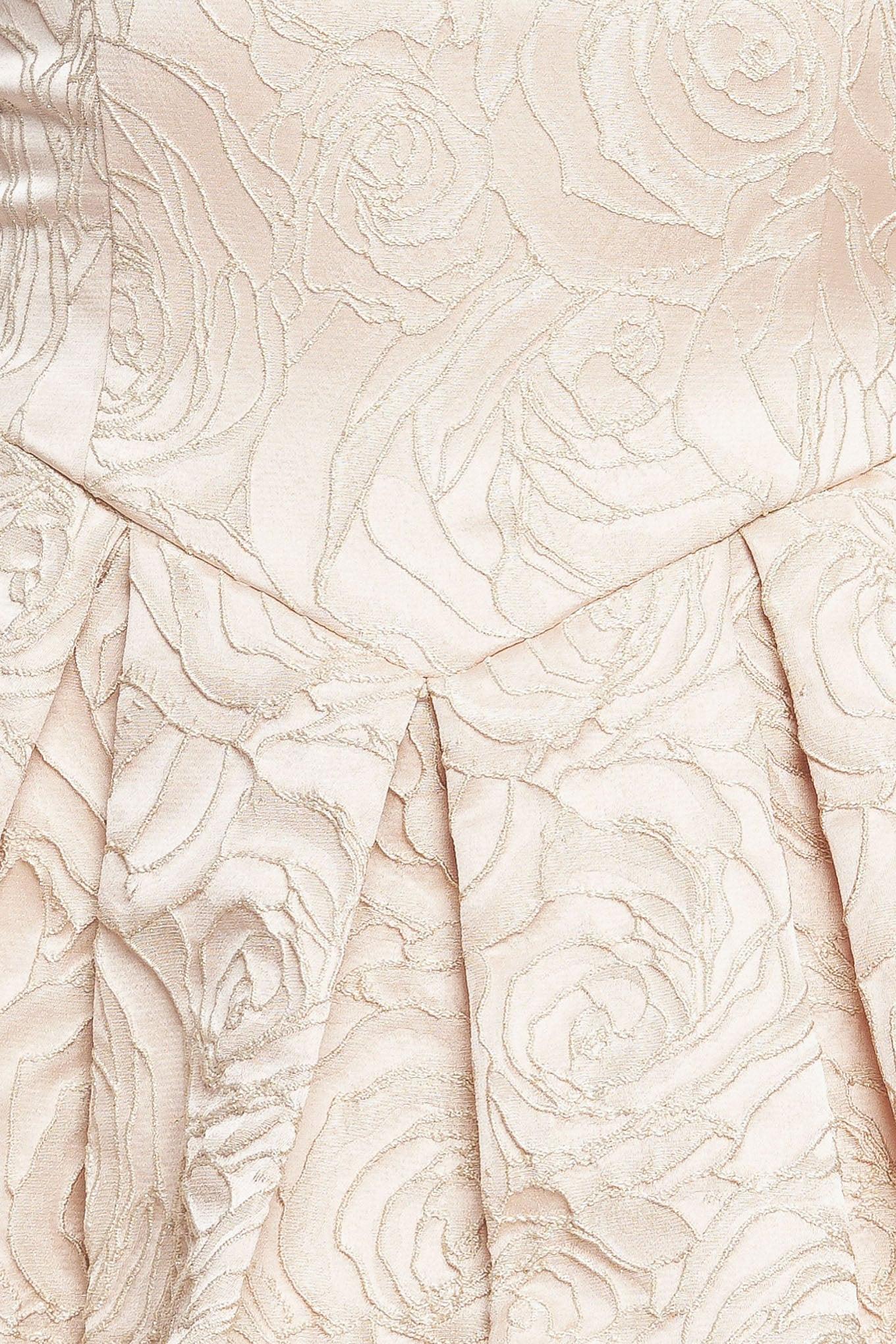 Romantic Garden Woven Mini Dress in blush, fabric swatch — Soul Flow Apparel