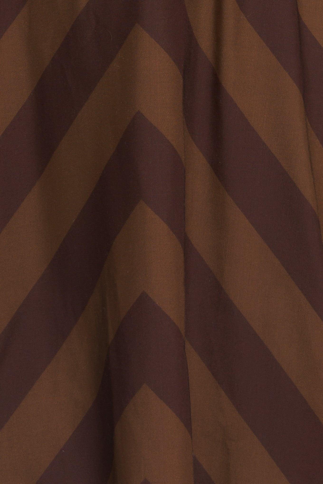 Brown Goddess Flow Woven Midi Dress, fabric swatch — Soul Flow Apparel