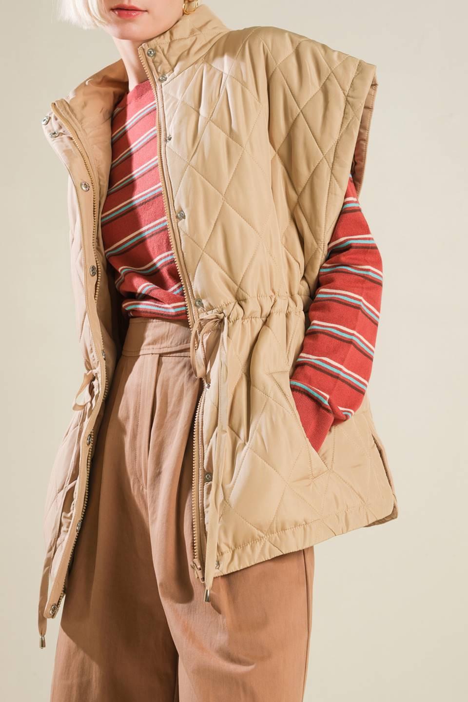 Endless Inspiration Vest Jacket in taupe, view 4 — Soul Flow Apparel