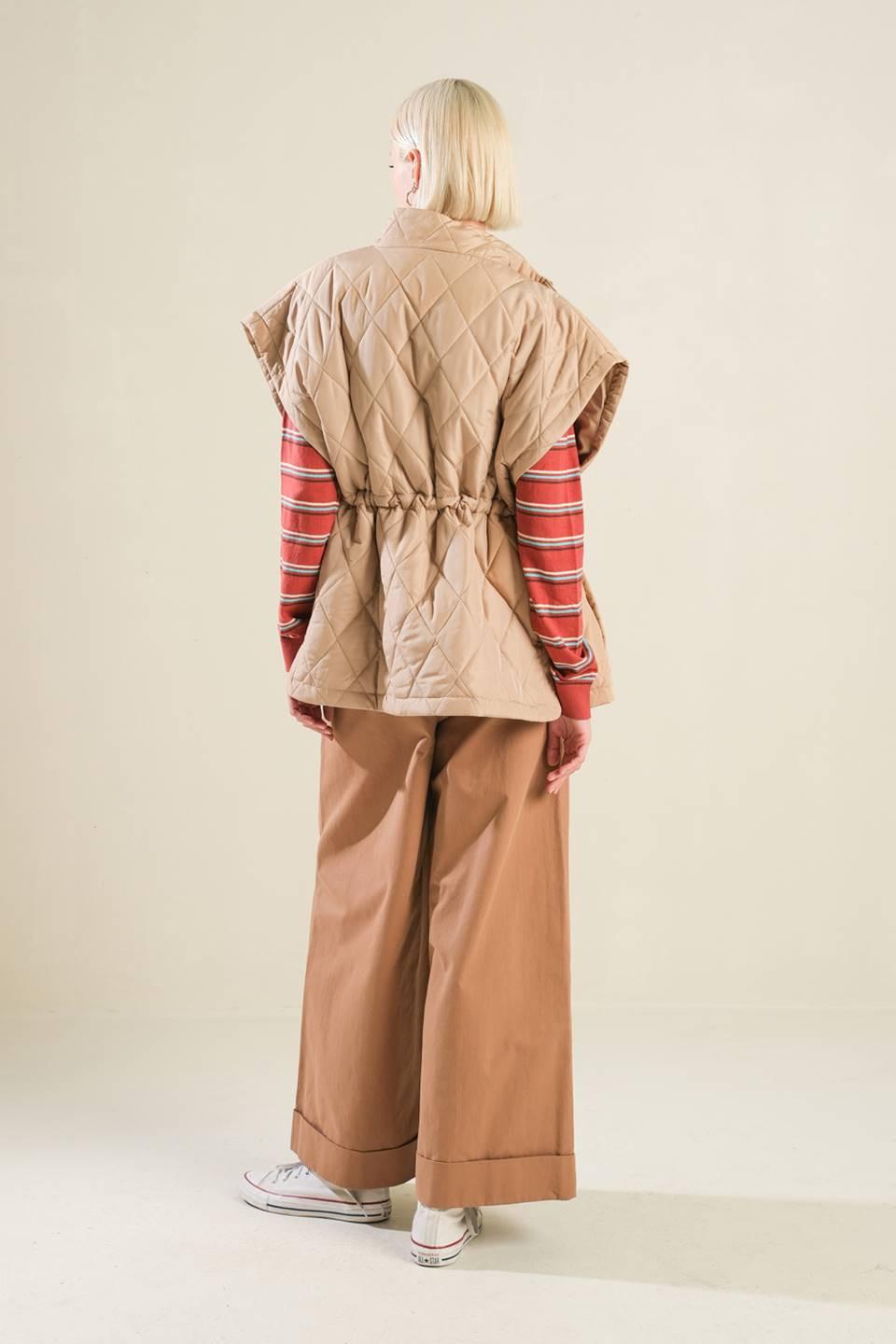 Endless Inspiration Vest Jacket in taupe, view 6 — Soul Flow Apparel
