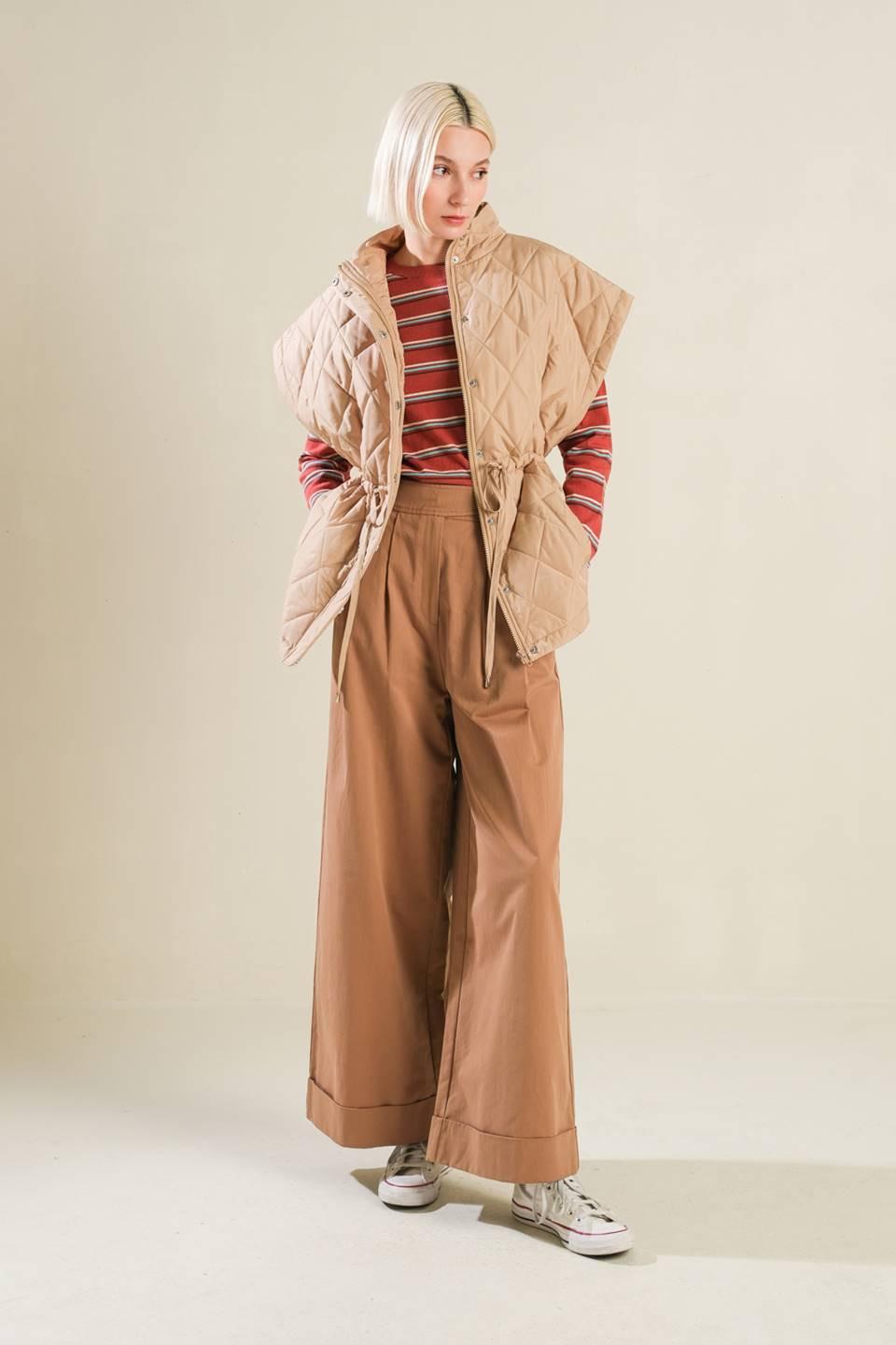 Endless Inspiration Vest Jacket in taupe, view 7 — Soul Flow Apparel