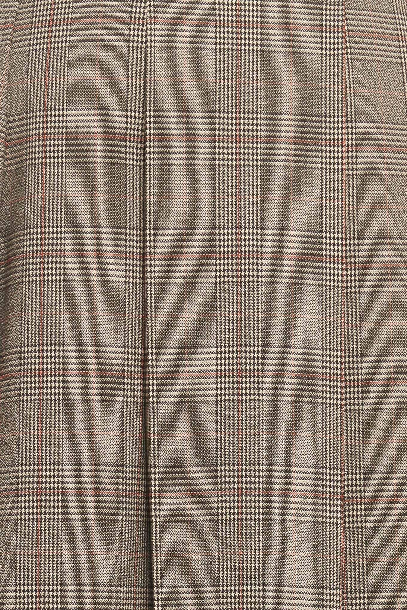 British Trace Woven Midi Skirt in brown, fabric swatch — Soul Flow Apparel