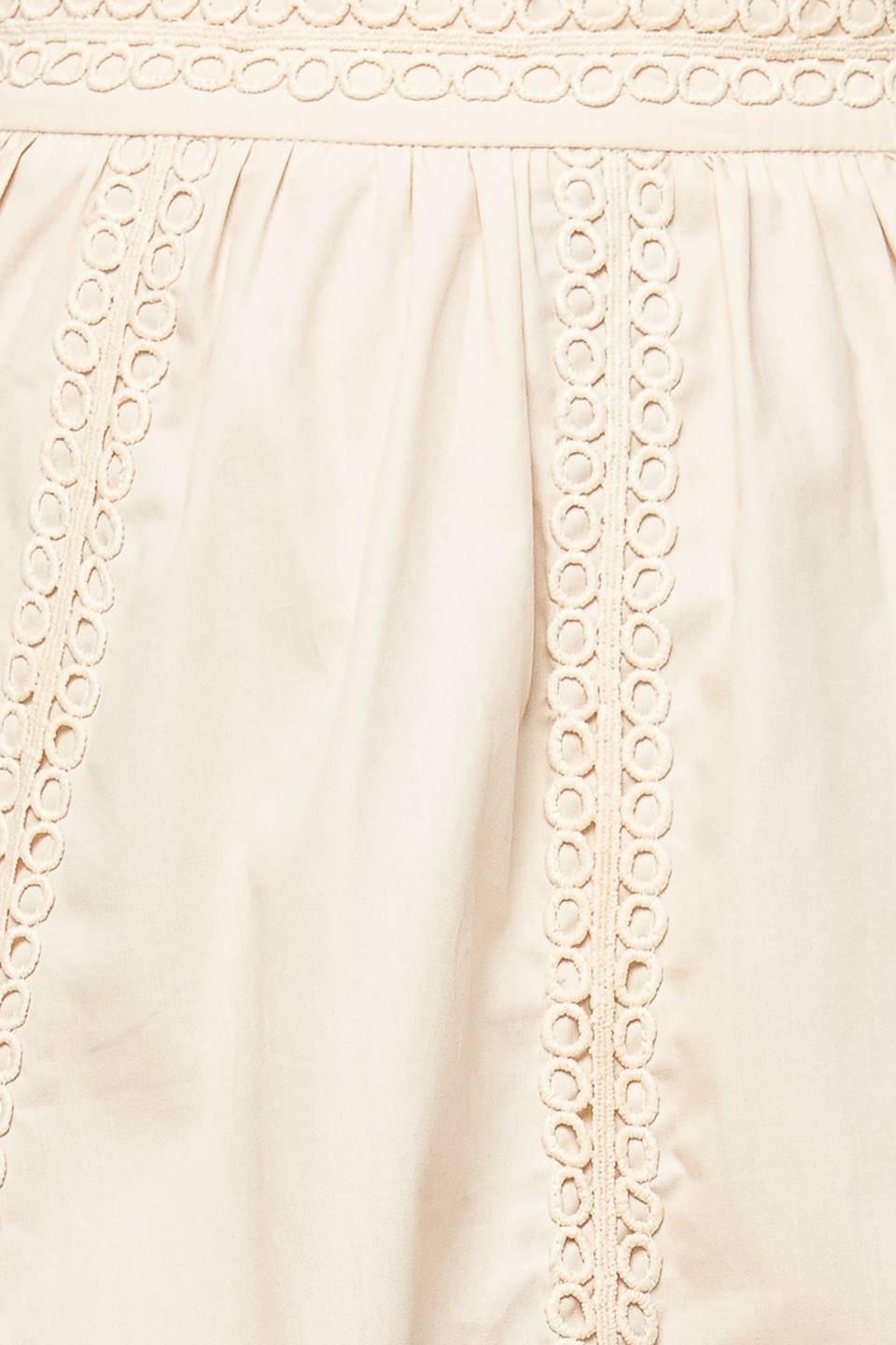 Layton Cream Woven Midi Skirt, fabric swatch — Soul Flow Apparel