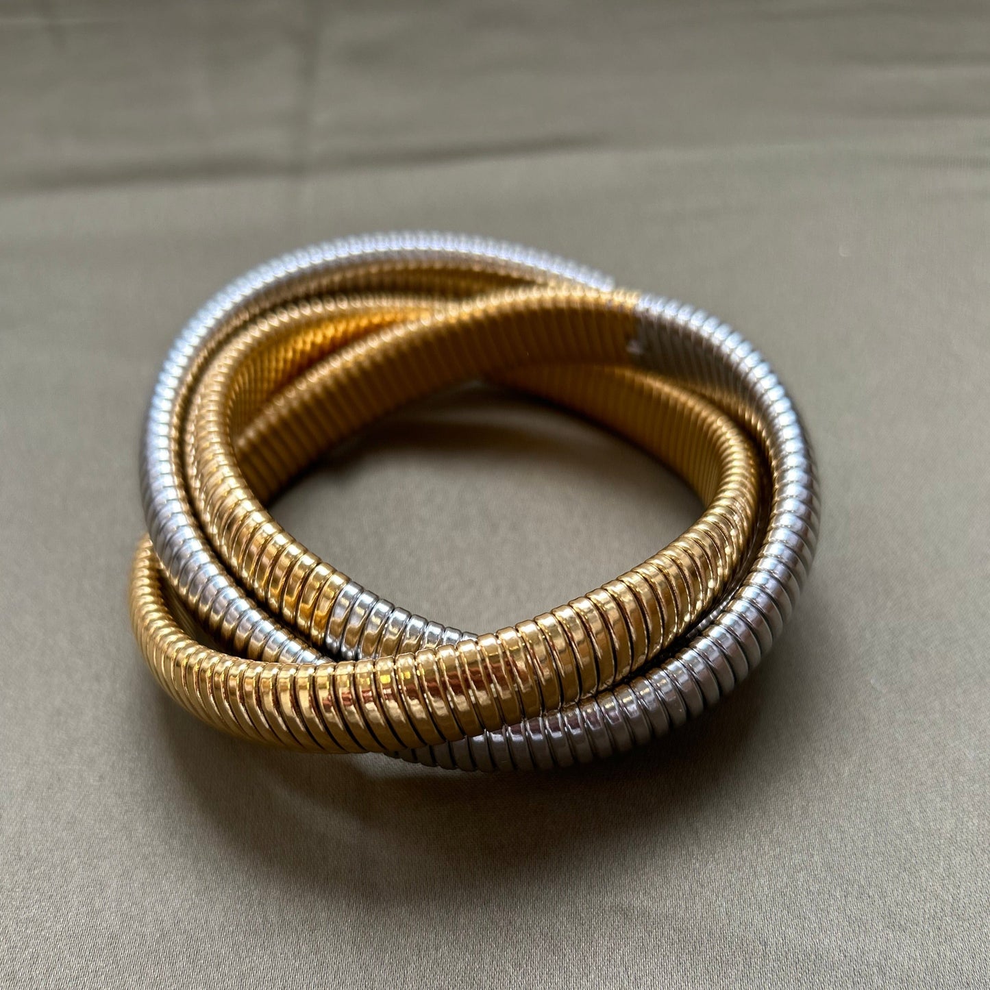 Infinity Multi Layered Bracelet Two-Tone — Soul Flow Apparel