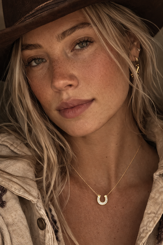 Off to the Races Horseshoe Necklace — Soul Flow Apparel
