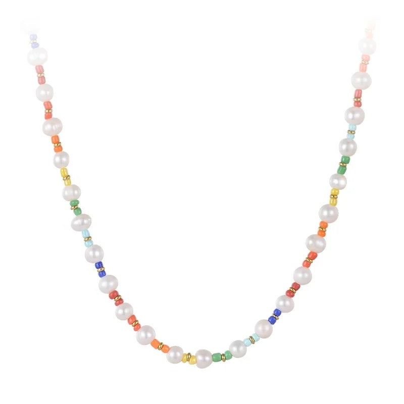 Malibu Rainbow Pearl Necklace — Soul Flow Apparel