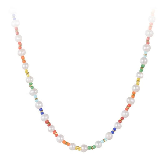 Malibu Rainbow Pearl Necklace — Soul Flow Apparel