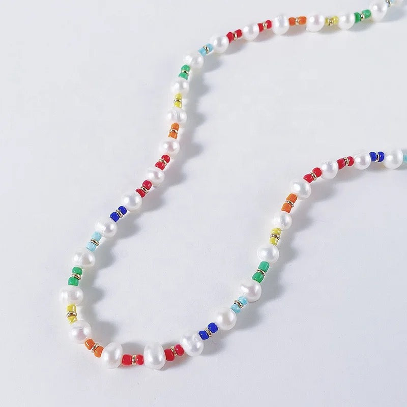 Malibu Rainbow Pearl Necklace — Soul Flow Apparel
