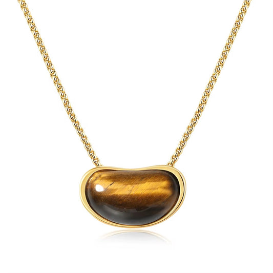 Angie Tiger Eye Pendant Necklace — Soul Flow Apparel