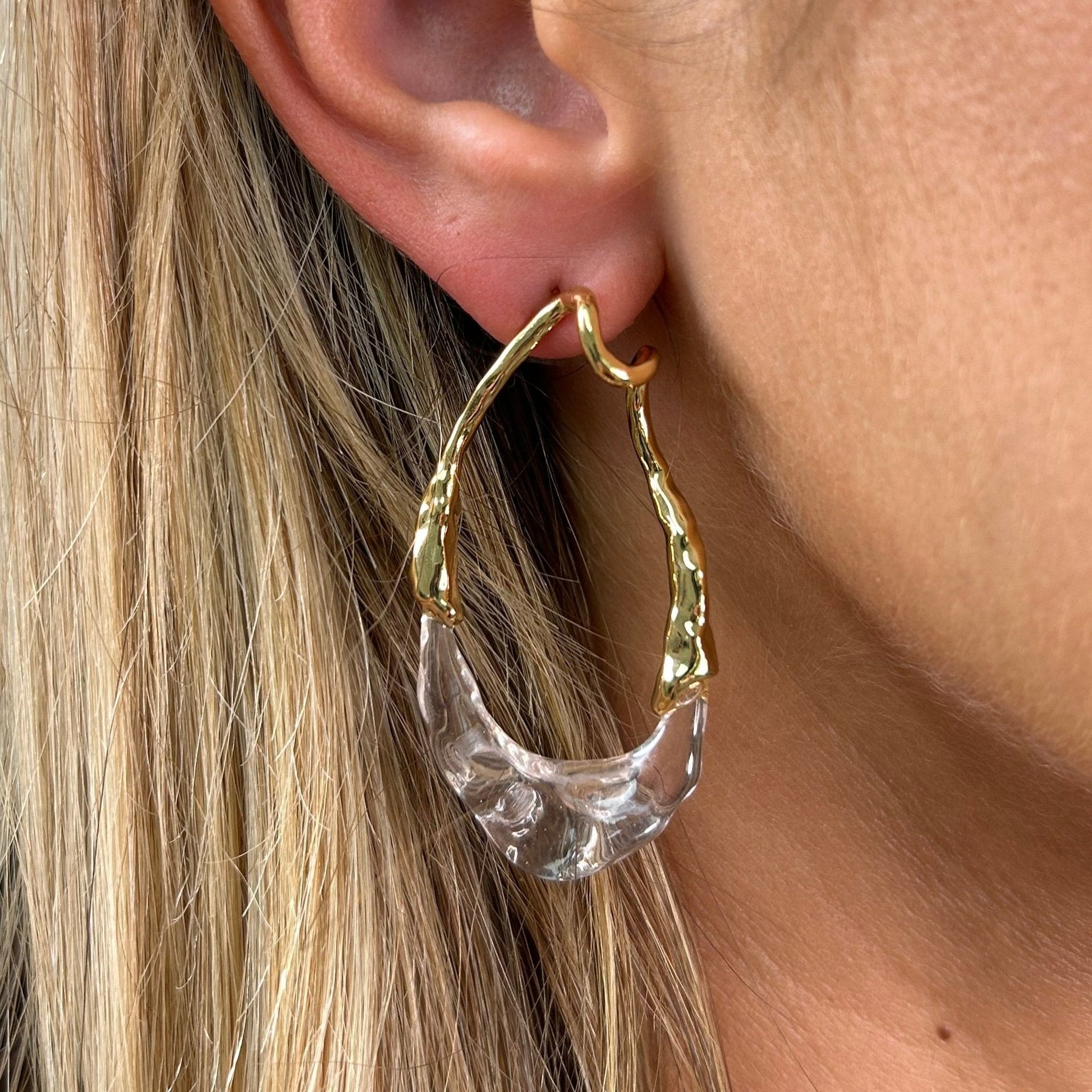 Lyric Two-Tone Earring, view 757 — Soul Flow Apparel