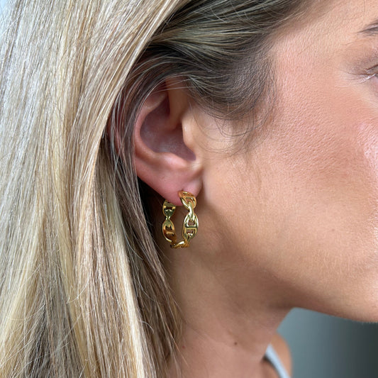 Rosie Link Hoops, view 886 — Soul Flow Apparel
