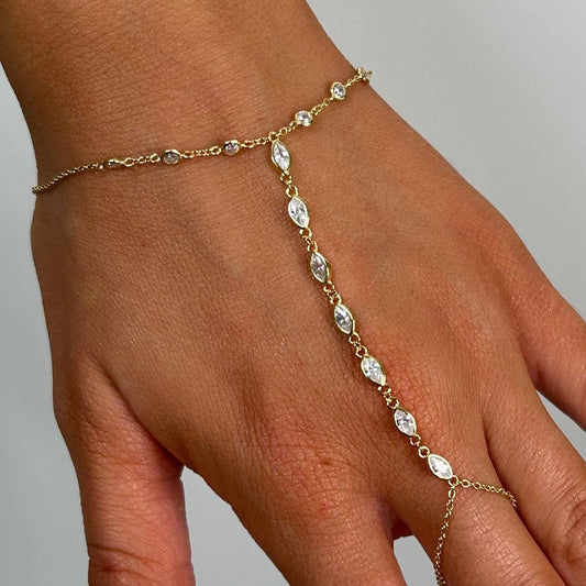 Anastasia Hand Chain Bracelet, view 927 — Soul Flow Apparel