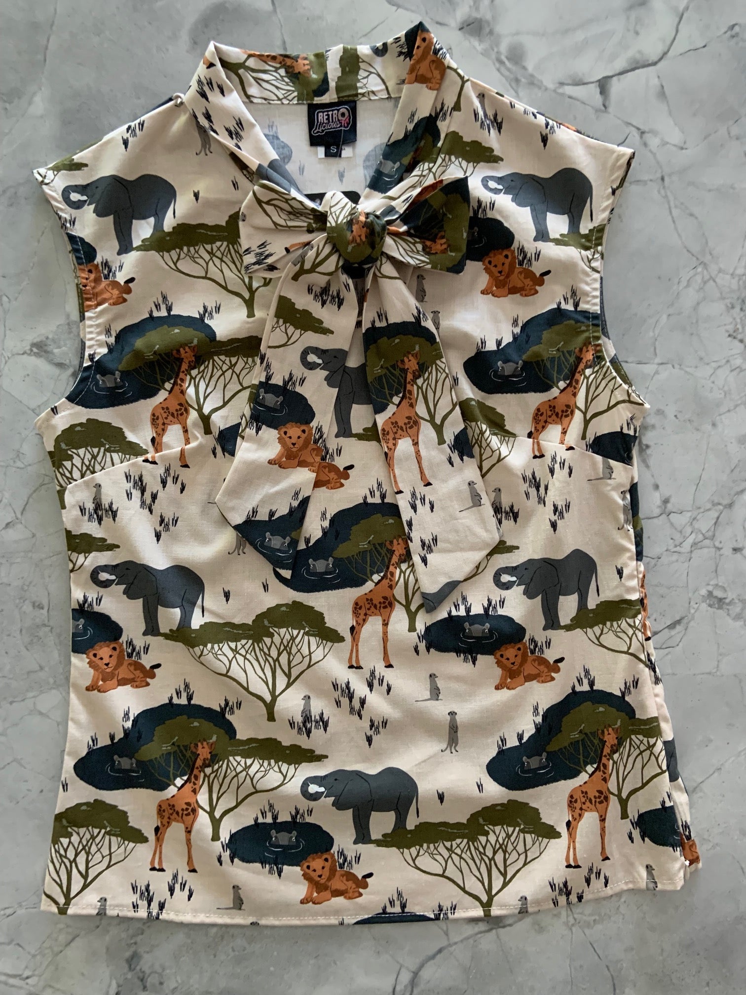 Safari Bow Top, view 1802 — Soul Flow Apparel