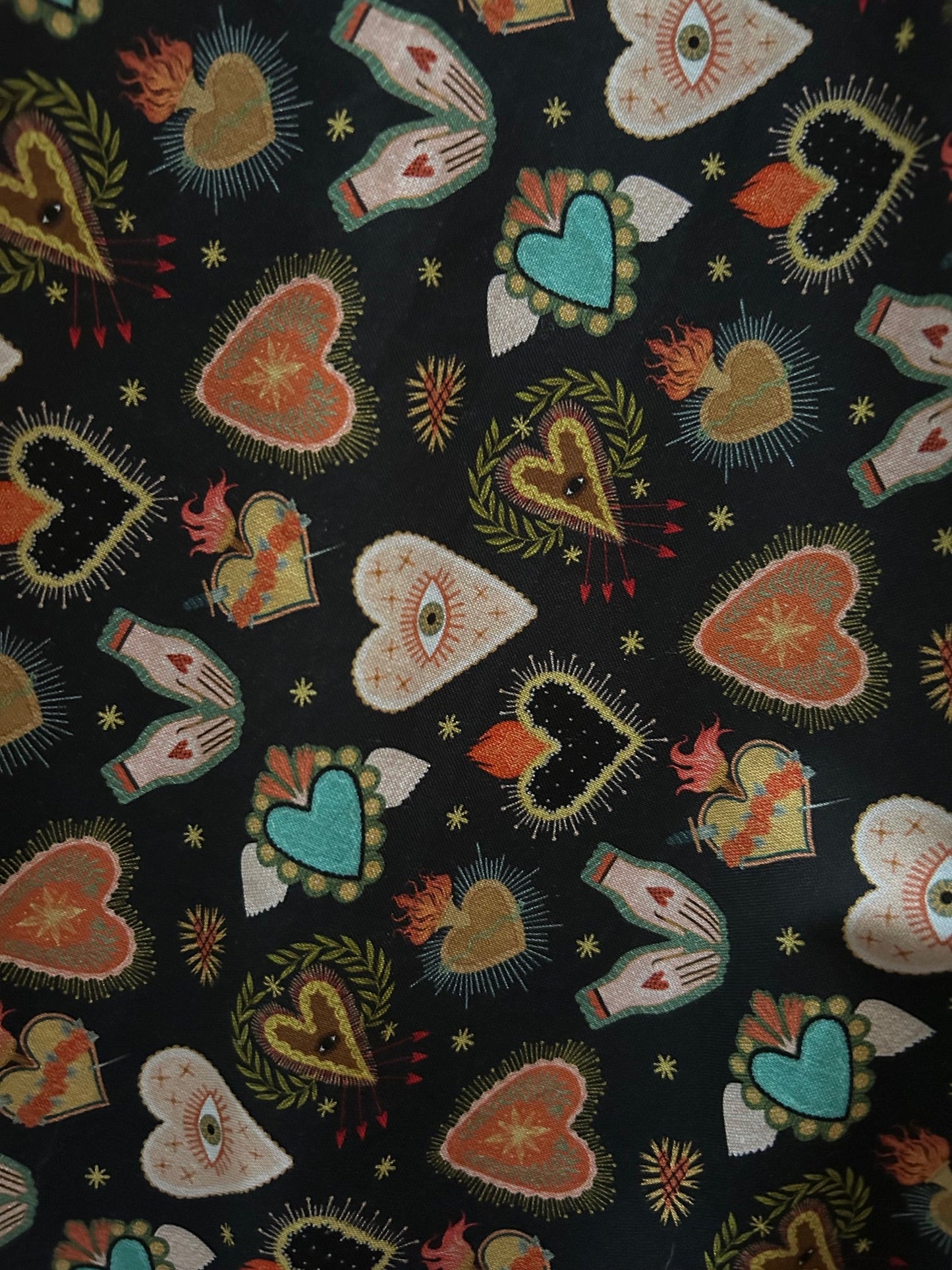 Flaming Hearts Midi Dress, view 1959 — Soul Flow Apparel