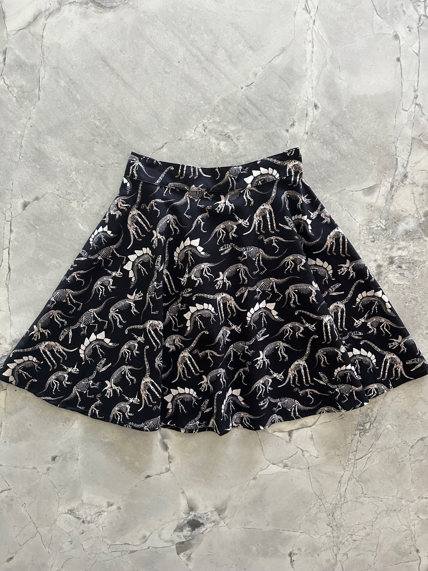 Dino Bones Skater Skirt, view 1999 — Soul Flow Apparel