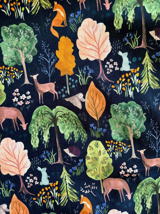 Woodland Midi Dress in Navy, view 2993 — Soul Flow Apparel