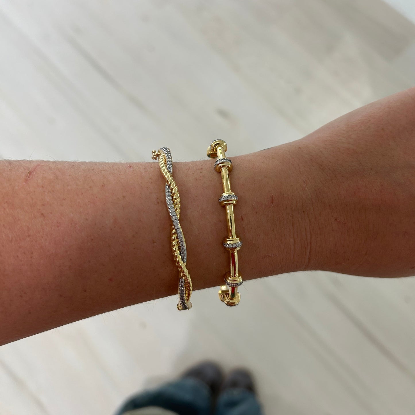 Pave Twist Bracelet, view 3007 — Soul Flow Apparel