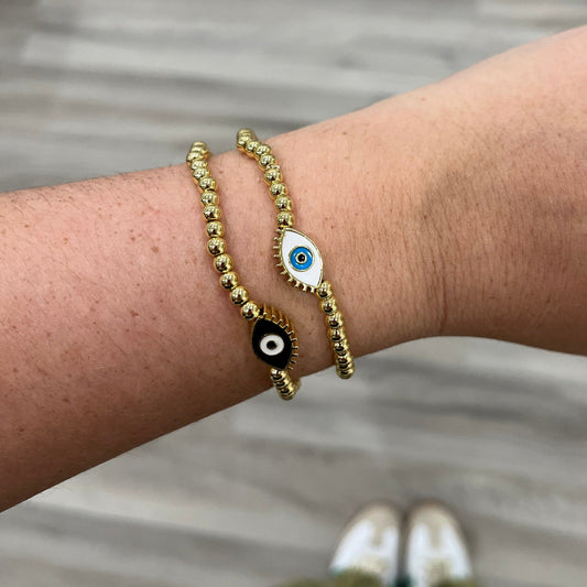 Emmy Evil Eye Bracelet, view 3660 — Soul Flow Apparel