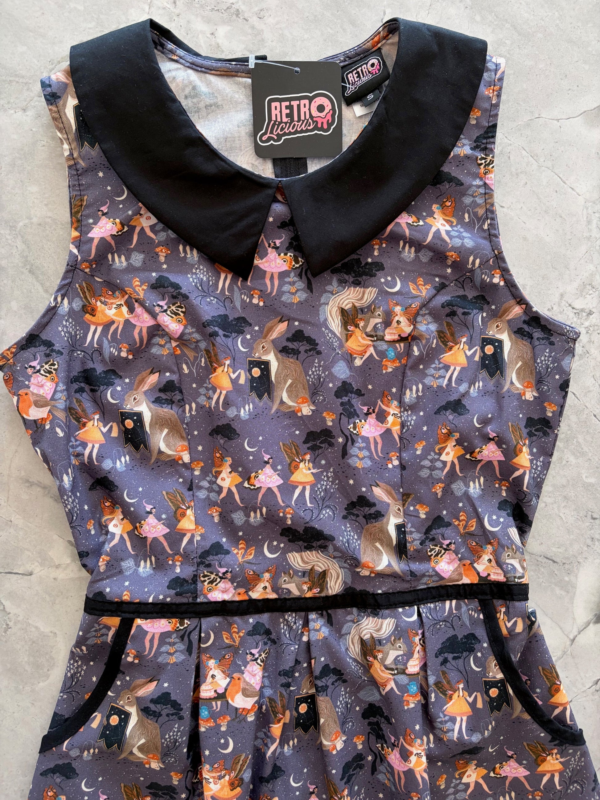 Fairies Collared Dress, view 4072 — Soul Flow Apparel