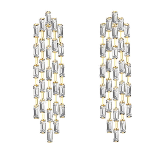 Astrid Cz Drop Earring, view 4352 — Soul Flow Apparel