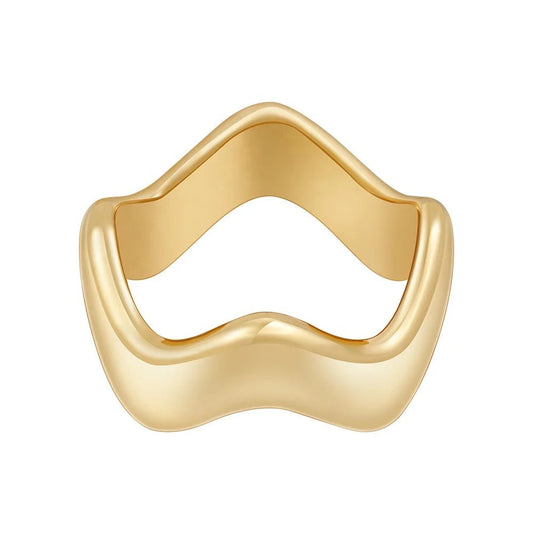 Wavy Band Ring, view 1 — Soul Flow Apparel