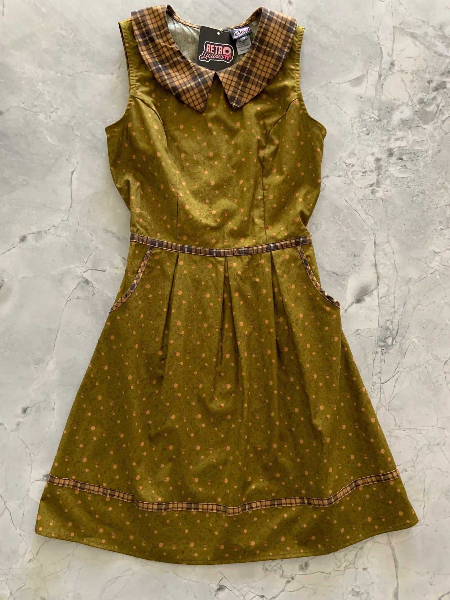 Acorn Collared Dress, view 4445 — Soul Flow Apparel