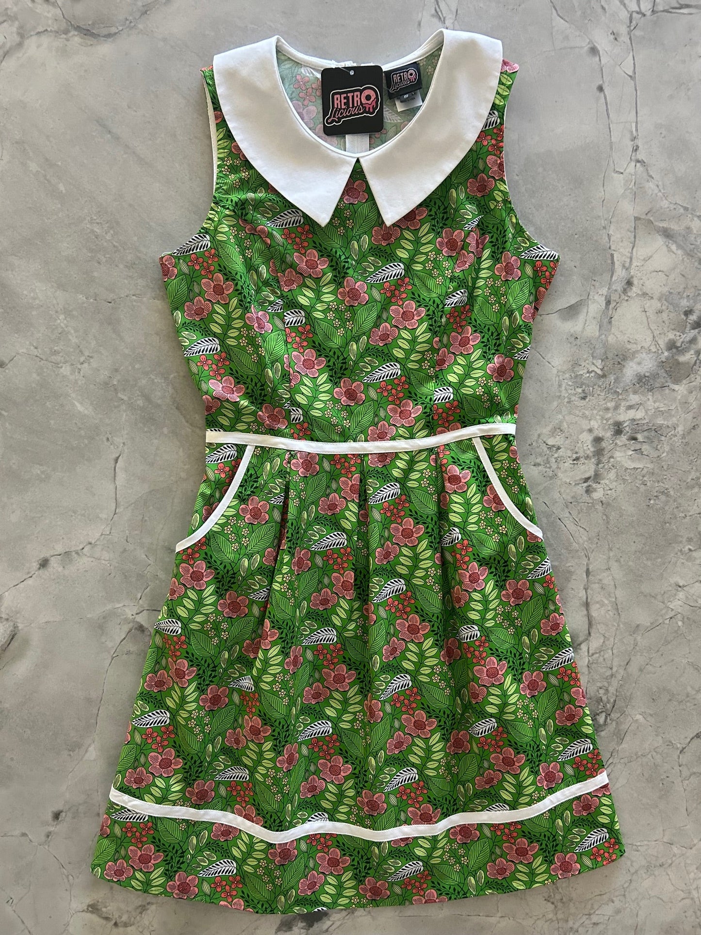 Flowers Collared Dress, view 5892 — Soul Flow Apparel