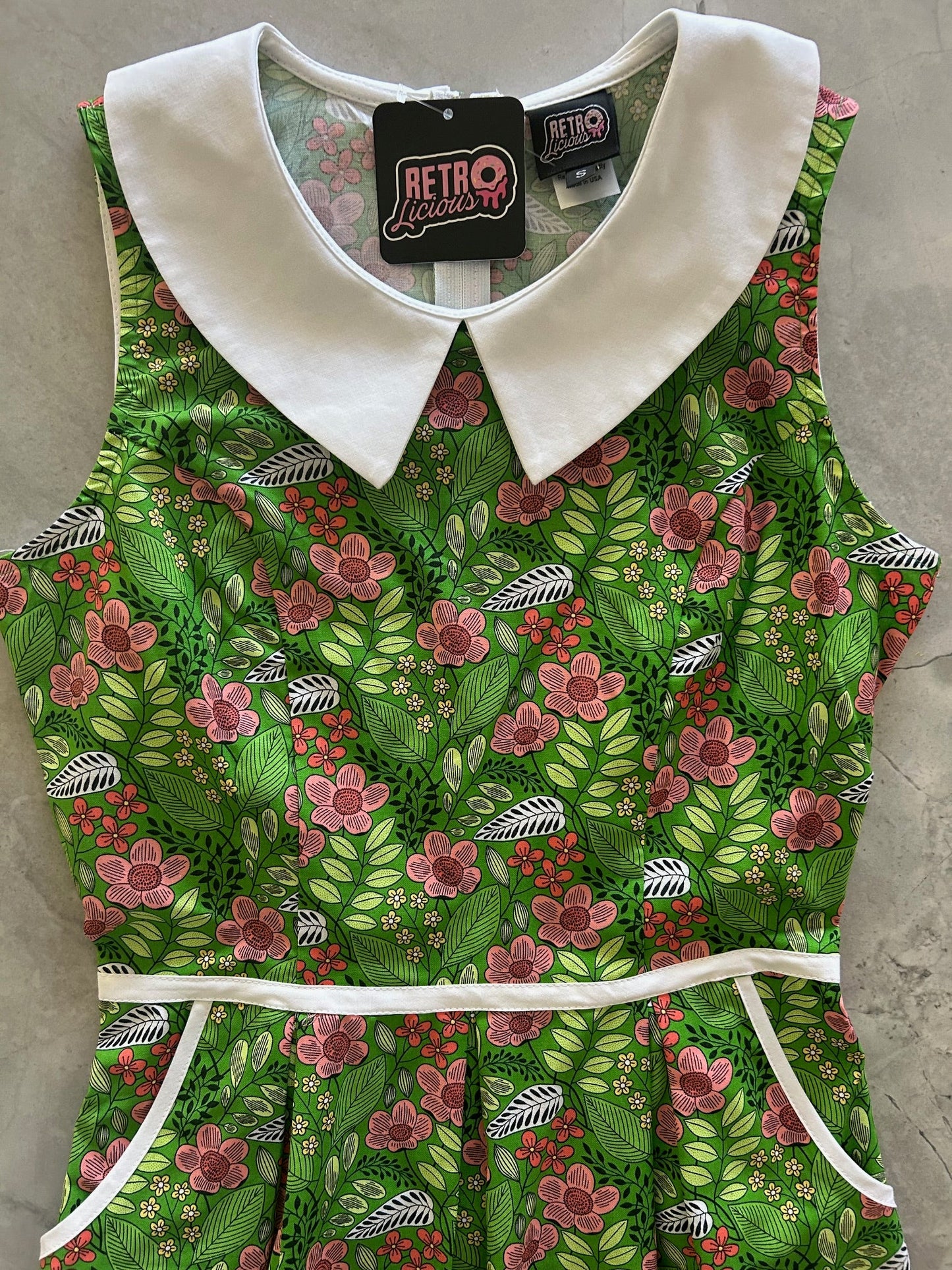 Flowers Collared Dress, view 5896 — Soul Flow Apparel