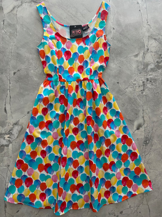 Balloons Fit & Flare Dress - Small Only, view 6958 — Soul Flow Apparel