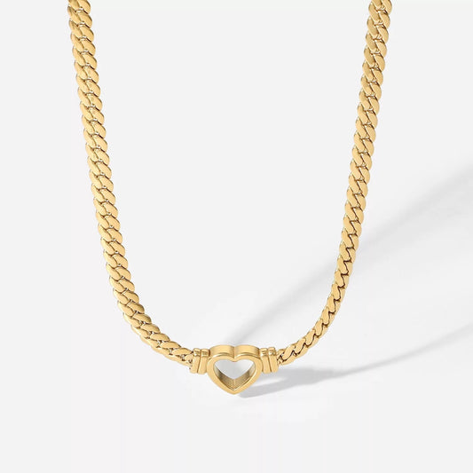 Oslo Heart Necklace, view 7560 — Soul Flow Apparel