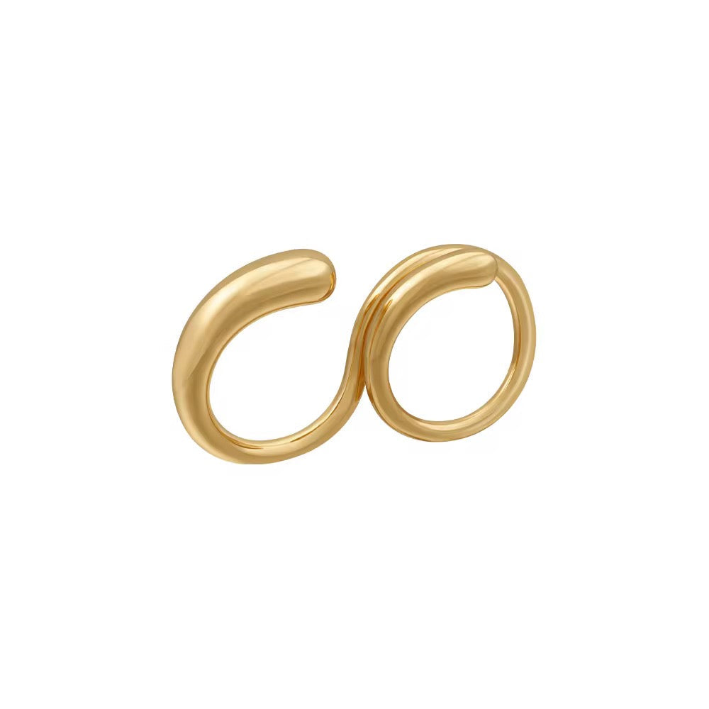 Corey Double Ring, view 1 — Soul Flow Apparel