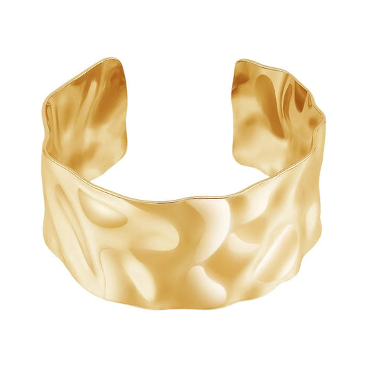 Shira Hammered Cuff, view 9920 — Soul Flow Apparel
