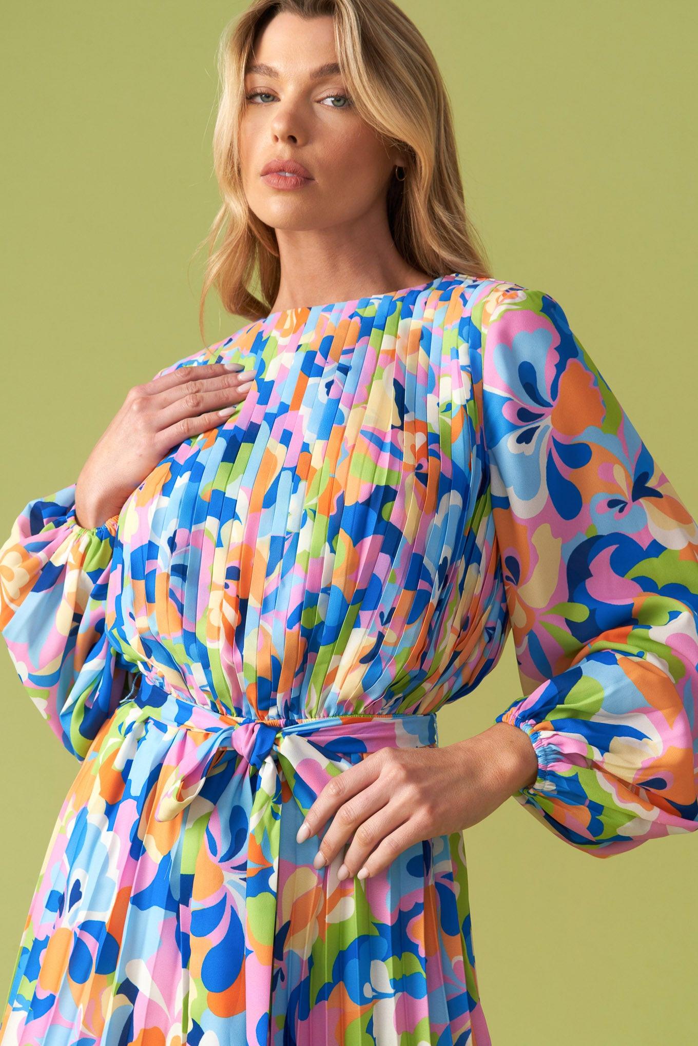 Yes Please Woven Romper in blue, view 8 — Soul Flow Apparel