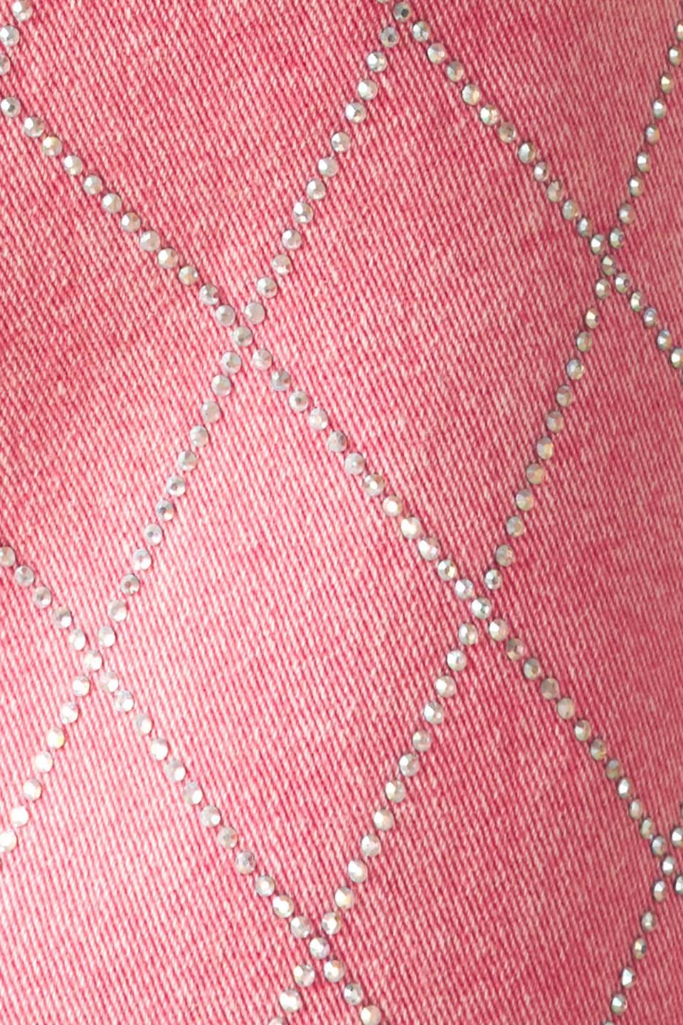 You Are Enough Twill Pants in pink, fabric swatch — Soul Flow Apparel