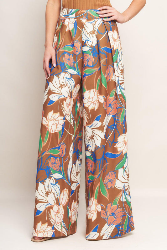Forever Be Woven Pants in brown, view 4 — Soul Flow Apparel