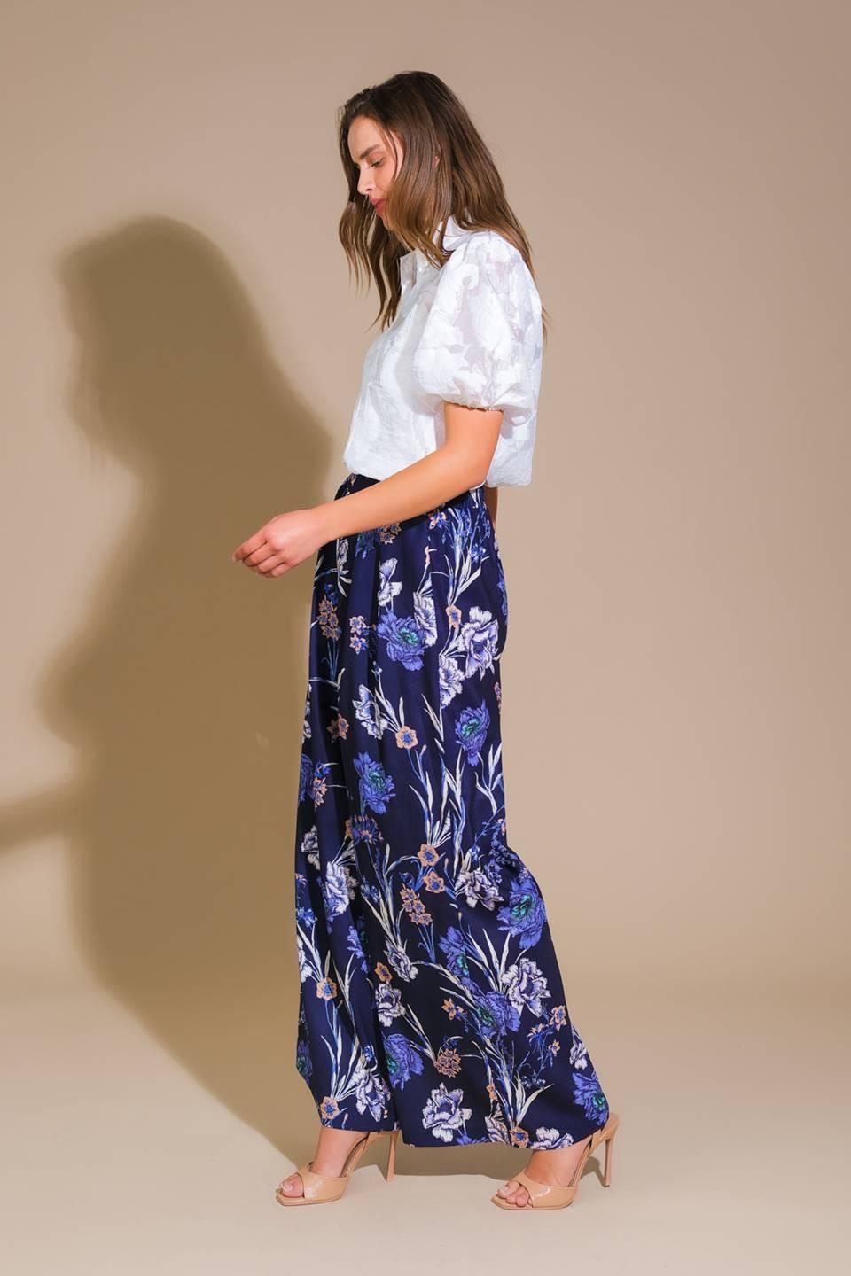 Cape Carteret Woven Pants in navy, view 3 — Soul Flow Apparel