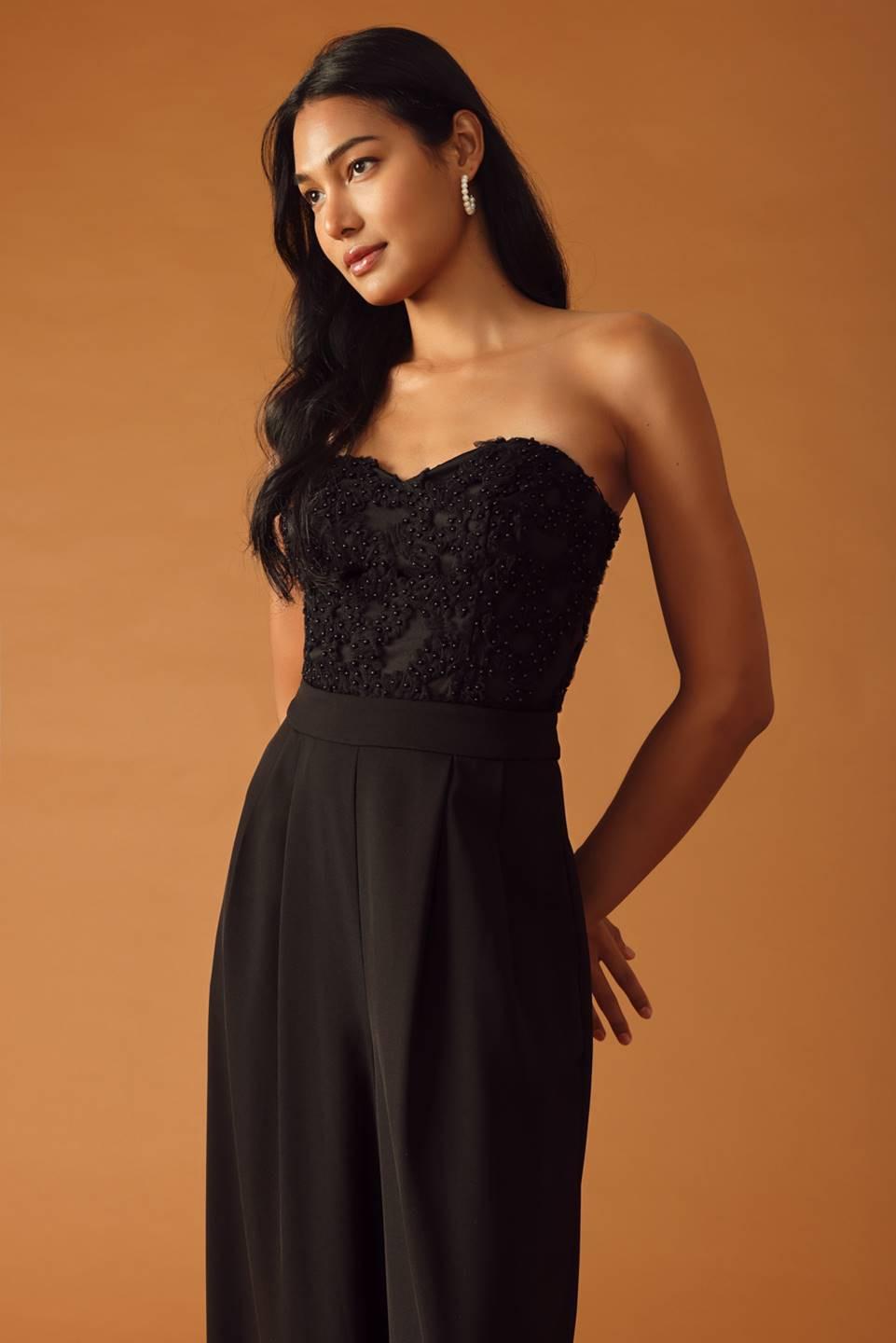 All My Life Woven Jumpsuit in black, view 3 — Soul Flow Apparel