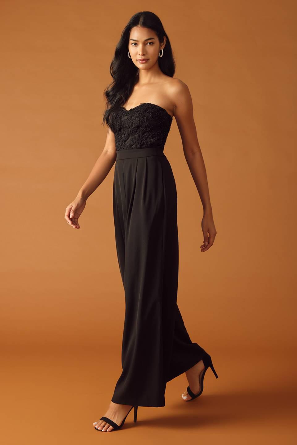 All My Life Woven Jumpsuit in black, view 4 — Soul Flow Apparel