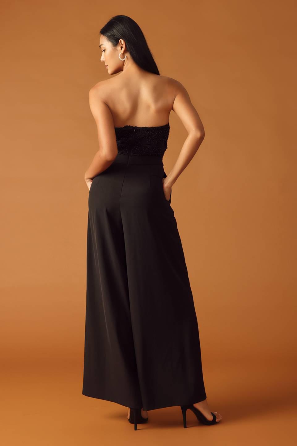 All My Life Woven Jumpsuit in black, view 5 — Soul Flow Apparel