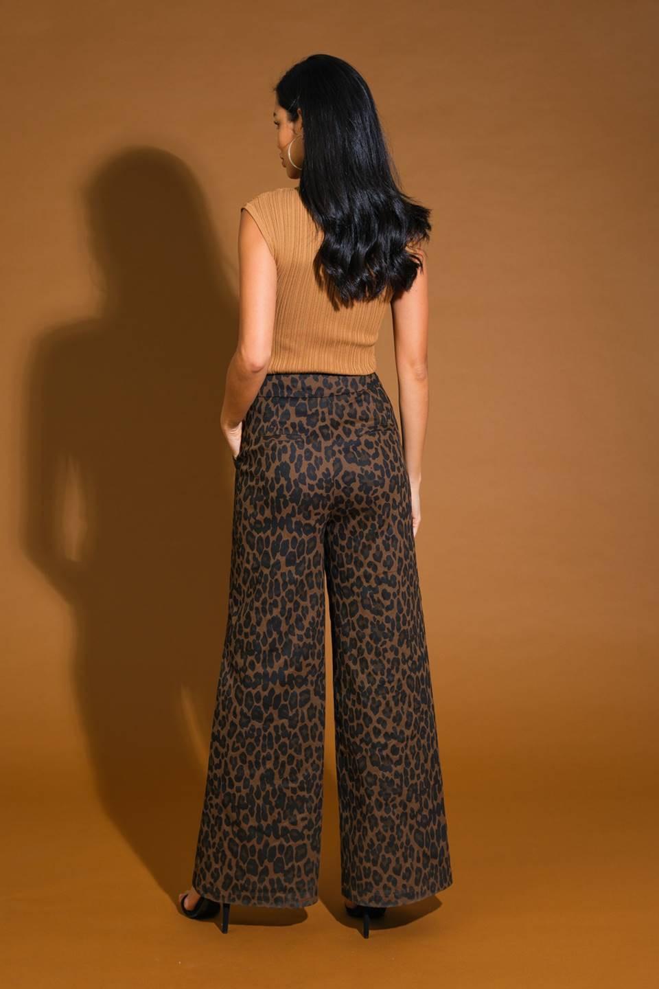 Eternal Romance Woven Pants in brown, view 6 — Soul Flow Apparel