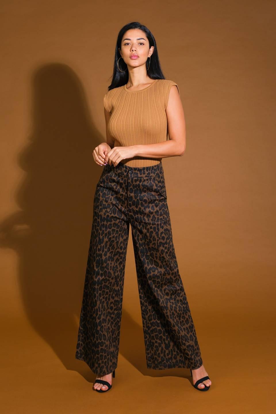 Eternal Romance Woven Pants in brown, view 7 — Soul Flow Apparel