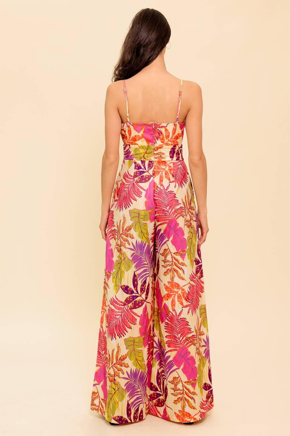 Safe Haven Pink Woven Jumpsuit in purple, view 6 — Soul Flow Apparel