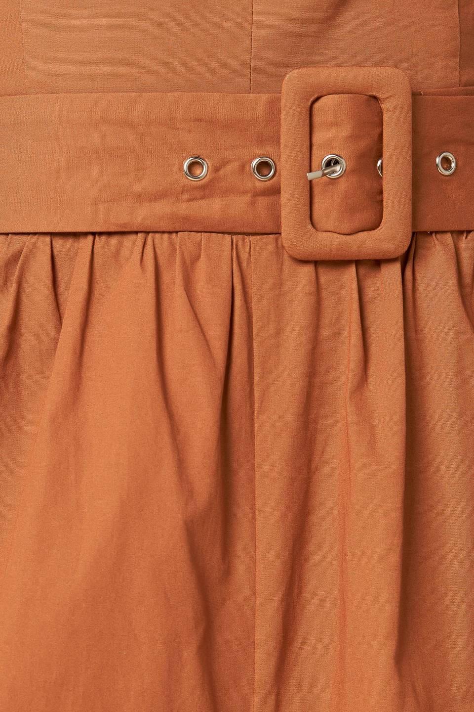 Elevated Icon Brown Woven Jumpsuit, fabric swatch — Soul Flow Apparel