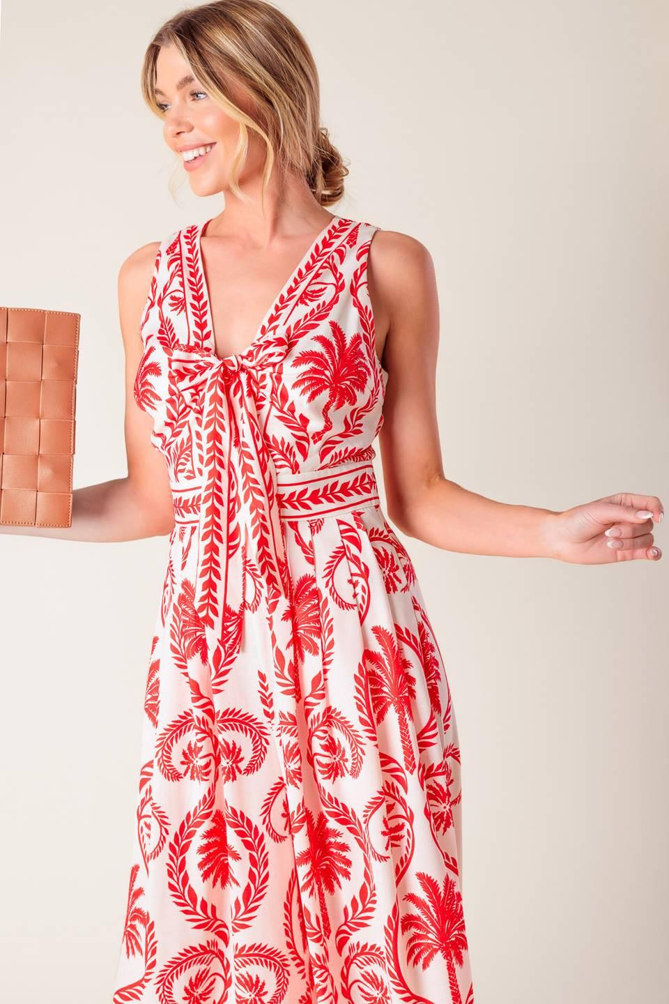 Colette Dream Red Woven Jumpsuit in ivory, view 7 — Soul Flow Apparel